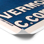 Vermouth Blanc Vintag Drink und Kunst Poster (Ecke)