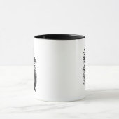 Vermummter Sensenmann-Motorradfahrer Tasse (Zentrum)