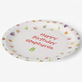 Vermutetes Obst Pappteller (Schrägansicht)