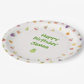 Vermutetes Obst Pappteller (Schrägansicht)