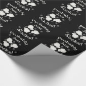 Vermutlich gerade Socken Geschenkpapier (Ecke)