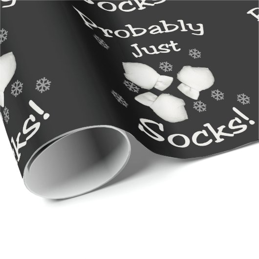 Vermutlich gerade Socken Geschenkpapier (Rolleneckpunkt)