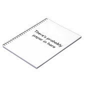 Vermutlich Papier Notizblock (Linke Seite)