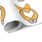 Vermutung was? Corgi-Hintern! Geschenkpapier (Rolleneckpunkt)