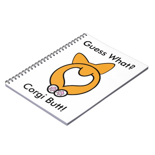 Vermutung was? Corgi-Hintern! Notizblock (Linke Seite)