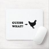 Vermutung was, Huhn-Hintern Mousepad (Mit Mouse)
