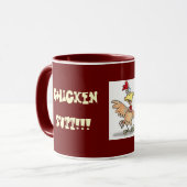 Vermutung was!!! , Huhn-Hintern!!! Tasse (Vorderseite Links)