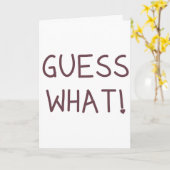 Vermutung was! - I-Liebe Sie Karte (Gelbe Blume)