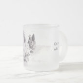 Vermutung was? Mattierte kurze Tasse des (VorderseiteRechts)