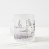 Vermutung was? Mattierte kurze Tasse des (Vorderseite Links)