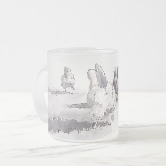 Vermutung was? Mattierte kurze Tasse des (Vorderseite Links)