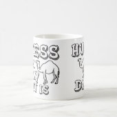 Vermutung, welchen Tag es Buckel-Tag - lustiges Kaffeetasse (Mittel)