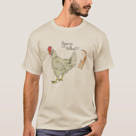 Vermutung welches Huhn-Hintern lustige T-Shirt