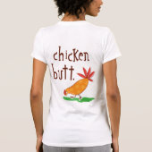 Vermutung welches Huhn-Hinternt-shirt T-Shirt (Rückseite)