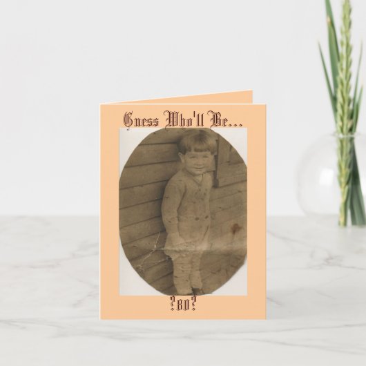 Vermutung, wer… ist? 80? einladung (Vorderseite)