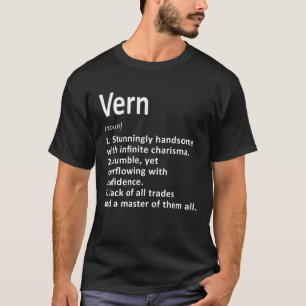 Vern Definition Personalisierter Name Lustiger Geb T-Shirt