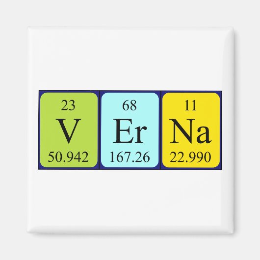 Verna Periodenmagnet Magnet (Vorne)