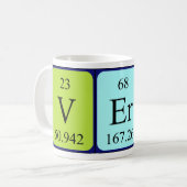 Verna Periodenname Tasse (Vorderseite Links)