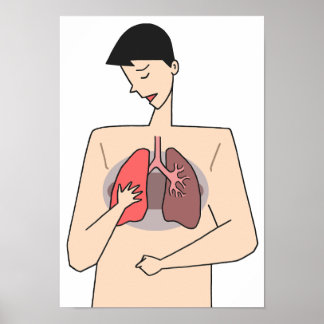 Vernachlässigen Sie nicht Lungenkrankheiten. Poster