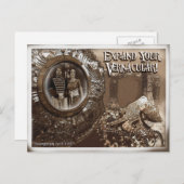 Vernacular Postkarte (Vorne/Hinten)