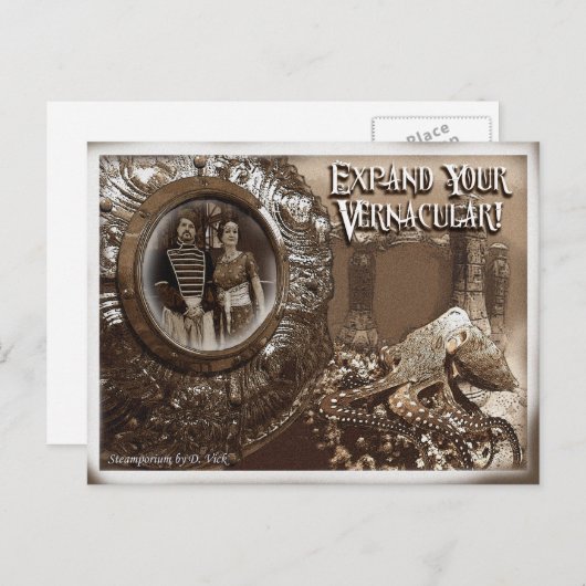 Vernacular Postkarte (Vorne/Hinten)