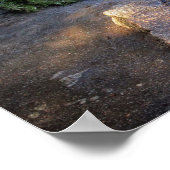 Vernal Fall Hiker and Rainbow - Yosemite Poster (Ecke)