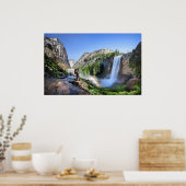 Vernal Fall Hiker and Rainbow - Yosemite Poster (Küche)