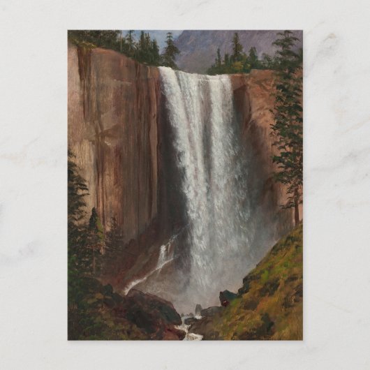 Vernal Fall von Albert Bierstadt Postkarte (Vorderseite)