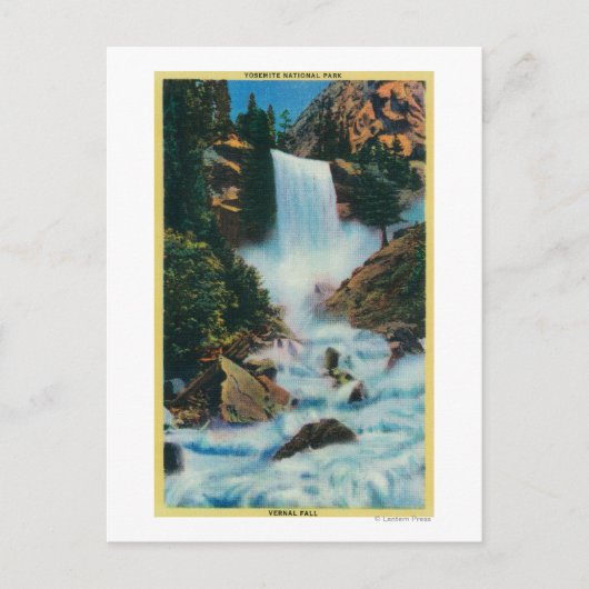 Vernal Falls at YosemiteYosemite, CA Postkarte (Vorderseite)