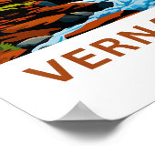 Vernal Falls California Travel Print Poster (Ecke)