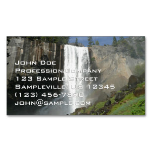 Vernal Falls I im Yosemite National Park Magnetische Visitenkarte