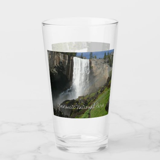 Vernal Falls I in Yosemite National Park Glas (Vorderseite)