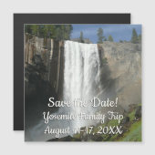 Vernal Falls I in Yosemite National Park Magnetkarte (Vorne/Hinten)