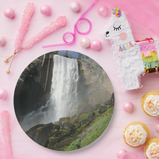 Vernal Falls I in Yosemite National Park Pappteller (Party)