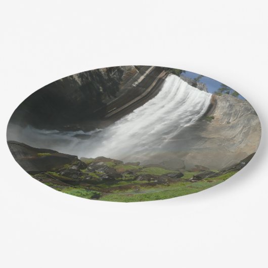 Vernal Falls I in Yosemite National Park Pappteller (Schrägansicht)