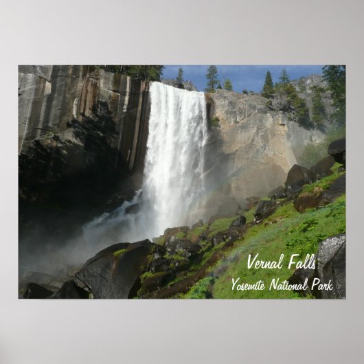 Vernal Falls I in Yosemite National Park Poster (Vorne)