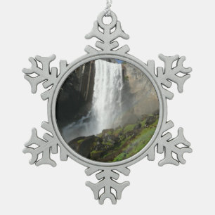 Vernal Falls I in Yosemite National Park Schneeflocken Zinn-Ornament