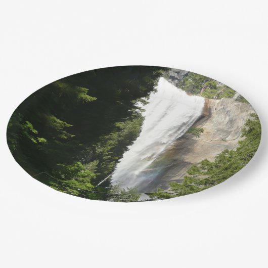 Vernal Falls II. im Yosemite-Nationalpark Pappteller (Schrägansicht)