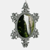 Vernal Falls II. im Yosemite-Nationalpark Schneeflocken Zinn-Ornament (Links)