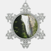 Vernal Falls II. im Yosemite-Nationalpark Schneeflocken Zinn-Ornament (Vorderseite)