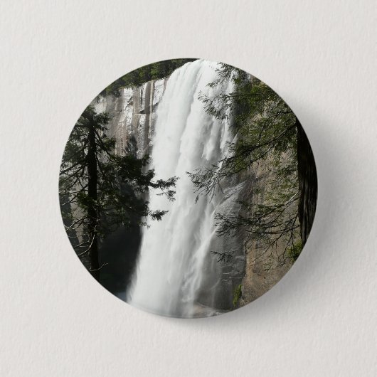 Vernal Falls III: Yosemite National Park Button (Vorderseite)