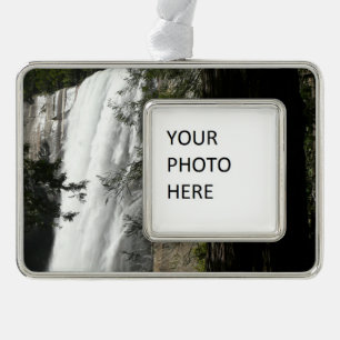 Vernal Falls III: Yosemite National Park Rahmen-Ornament Silber
