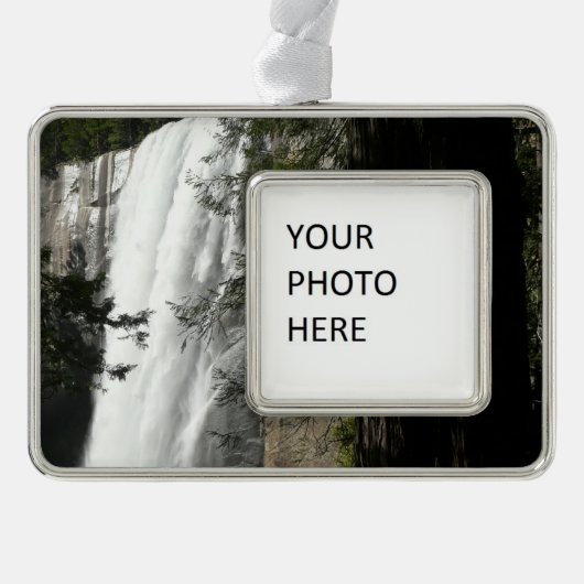 Vernal Falls III: Yosemite National Park Rahmen-Ornament Silber (Vorderseite)