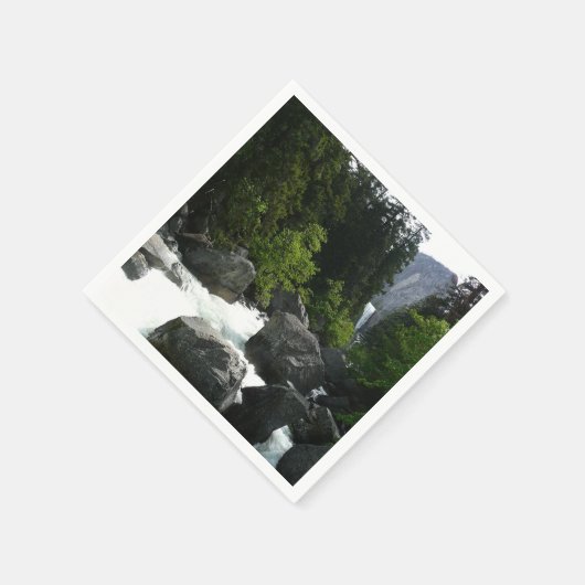 Vernal Falls in der Ferne von Yosemite Serviette (Ecke)