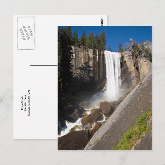 Vernal Falls Postkarte (Vorne/Hinten)