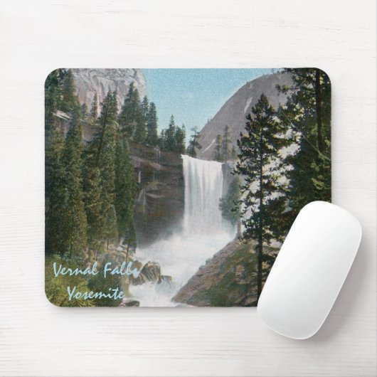 Vernal Falls Vintag Yosemite Mousepad (Mit Mouse)