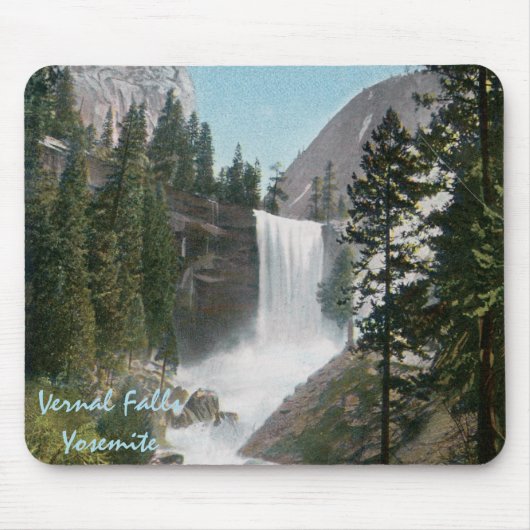 Vernal Falls Vintag Yosemite Mousepad (Vorne)