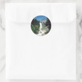 Vernal Falls - Yosemite Runder Aufkleber (Tasche)