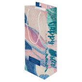 VERNAL illustrierte Ostergeschenktüte Geschenktüte Für Weinflaschen (Rückseite Schrägansicht)