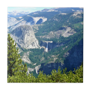 Vernal & Nevada Falls from Glacier Point, CA Fliese